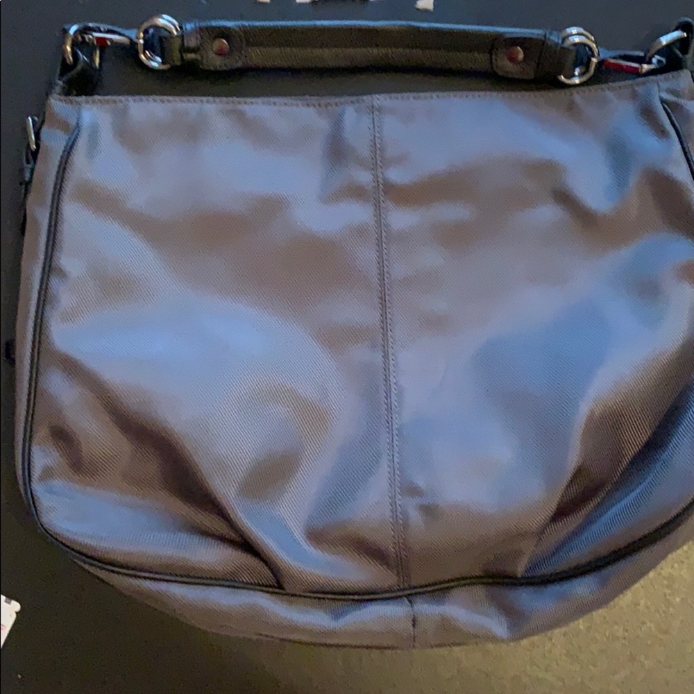JPK Paris 75 grey and black leather handbag